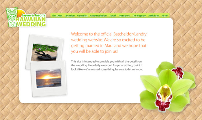 Hawaiin Wedding