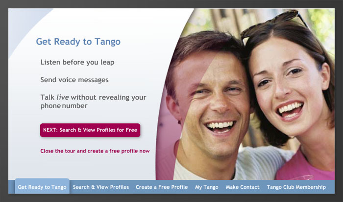 Tango Personals Flash Demo
