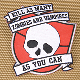 Kill as many zombies and vampires as you can